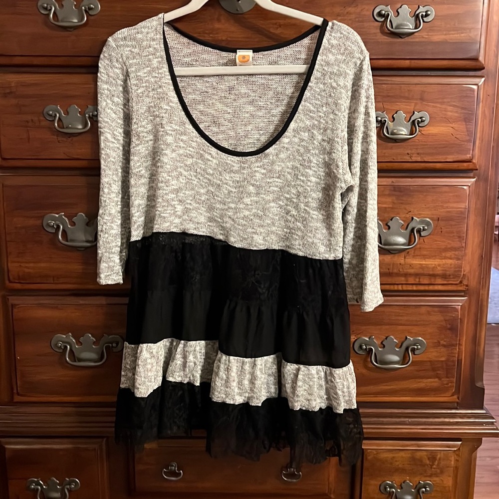 Marigold Black Tunic